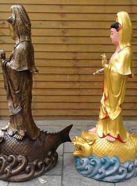 风水铜器客厅镇宅摆件观音佛像