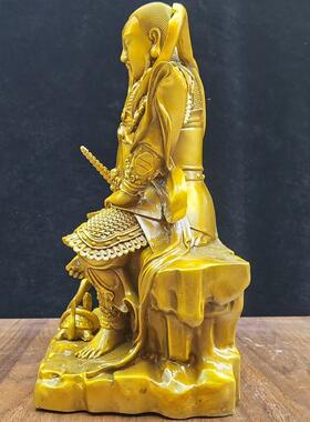 纯黄铜真武大帝玄天上帝祖师爷摆件家居寺庙供奉铜像摆放武当山