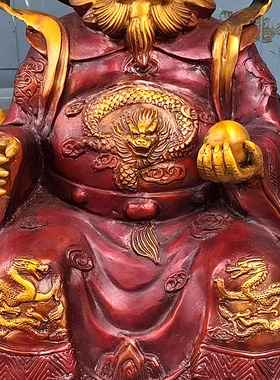 纯铜神像东海镇宅供奉招财龙王爷