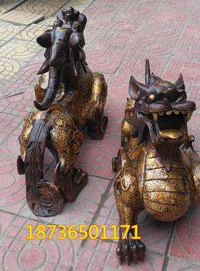 貔貅旺财天禄麒麟独角兽工艺品