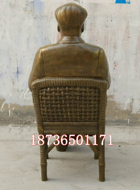 纯铜毛主席人物雕塑像