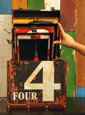 欧式风收纳咖啡厅酒吧道具装饰品