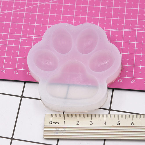 猫爪黏土免洗硅胶调色盘 丙烯颜料超轻粘土软陶手办画脸妆面工具 - 图0