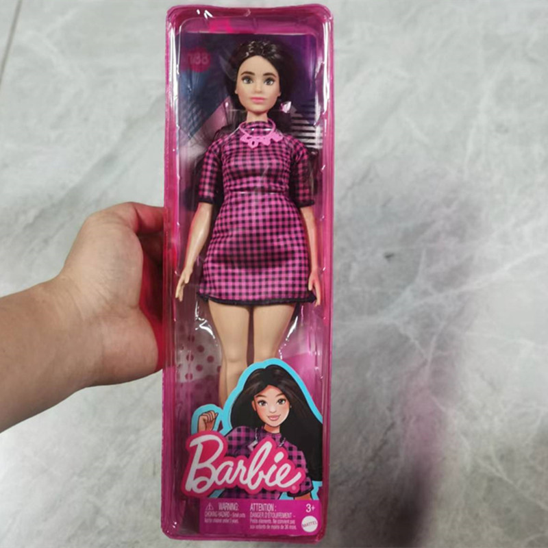 芭比时尚达人之格纹群少女儿童玩具 涛保庆玩具娃娃/配件
