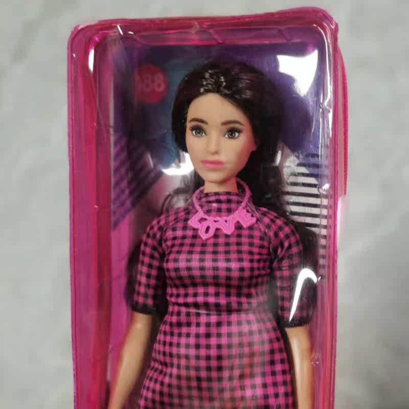 芭比时尚达人之格纹群少女儿童玩具 涛保庆玩具娃娃/配件