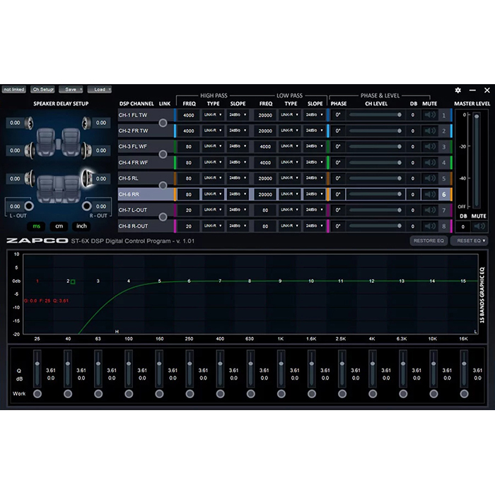 美国骇客ZAPCO汽车功放DSP ST-6X DSP III-图2