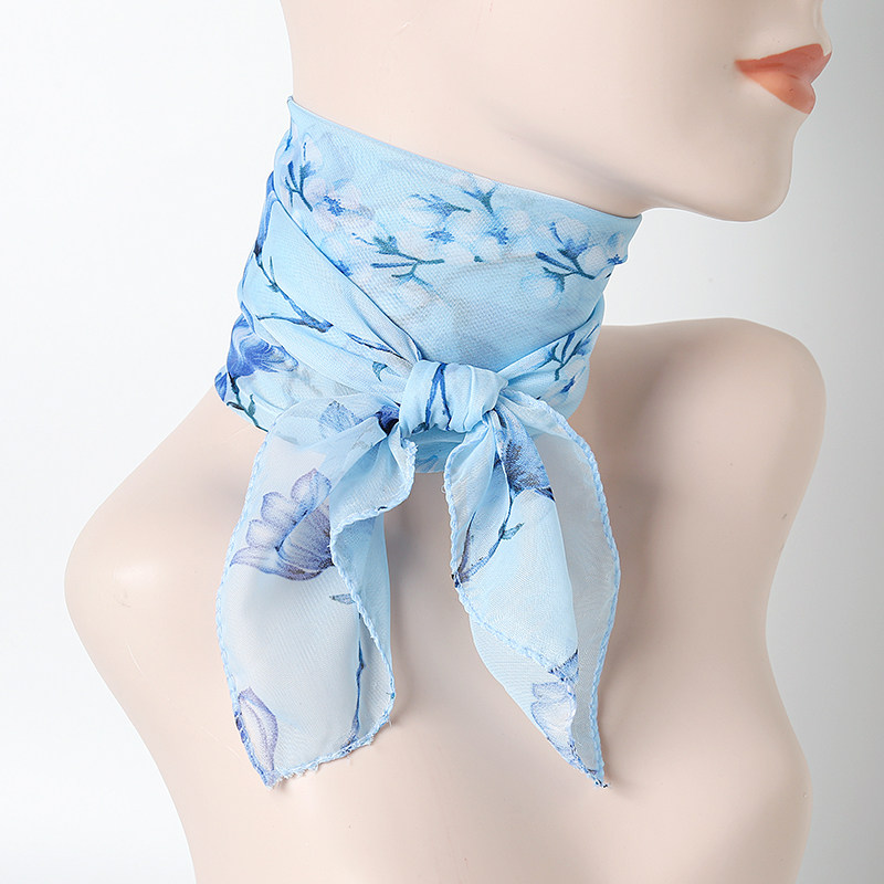 60cm小方巾女百搭春夏雪纺印花薄围巾纱巾韩版百搭装饰发带小领巾,淘宝优惠券,粉丝福利购,淘宝优惠卷