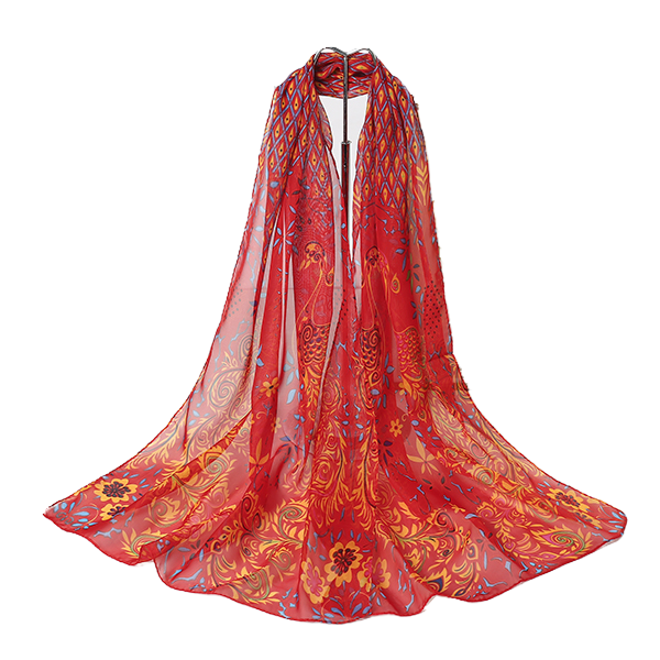 春秋薄款雪纺丝巾女百搭新款印花纱巾冬季妈妈保暖围脖装饰围巾长,淘宝优惠券,粉丝福利购,淘宝优惠卷