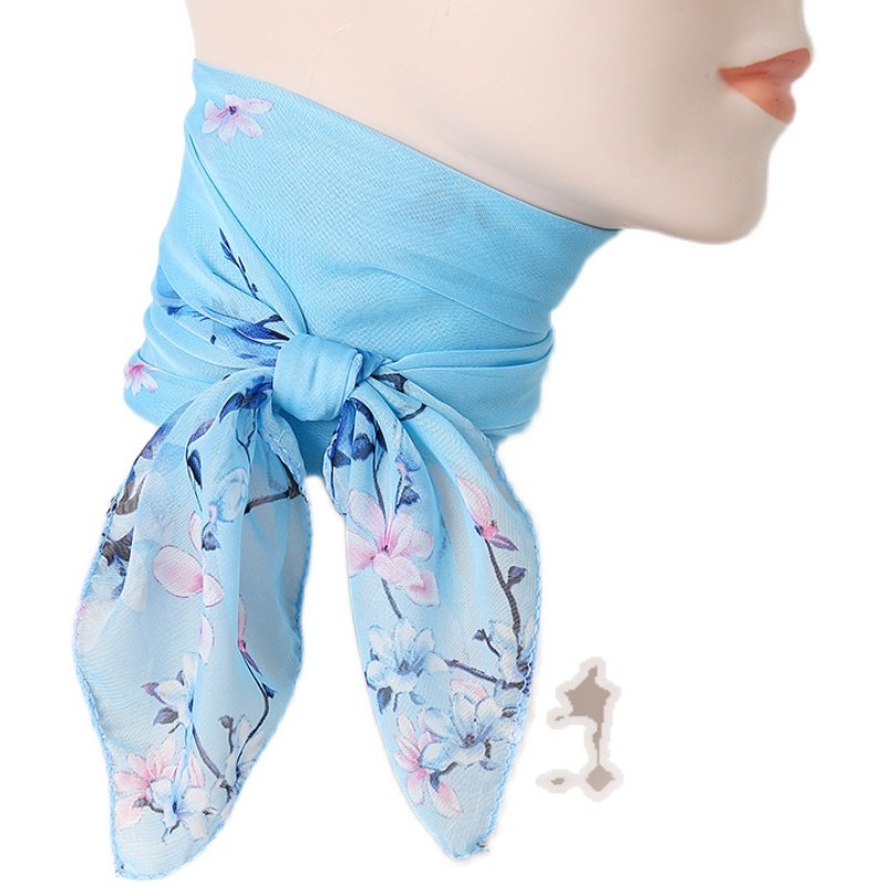 60cm小方巾女百搭春夏雪纺印花薄围巾纱巾韩版百搭装饰发带小领巾,淘宝优惠券,粉丝福利购,淘宝优惠卷