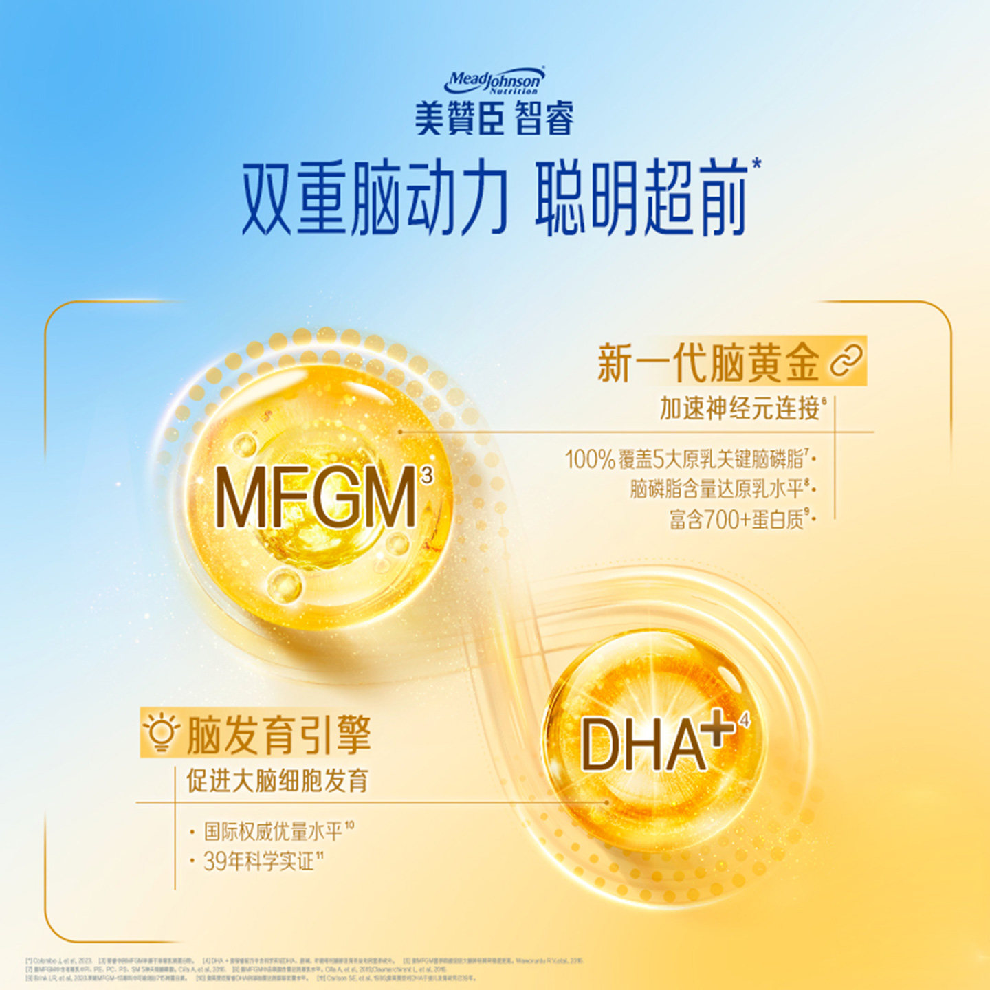 美赞臣智睿HMO婴幼儿配方奶粉Neuropro 2段400g/罐