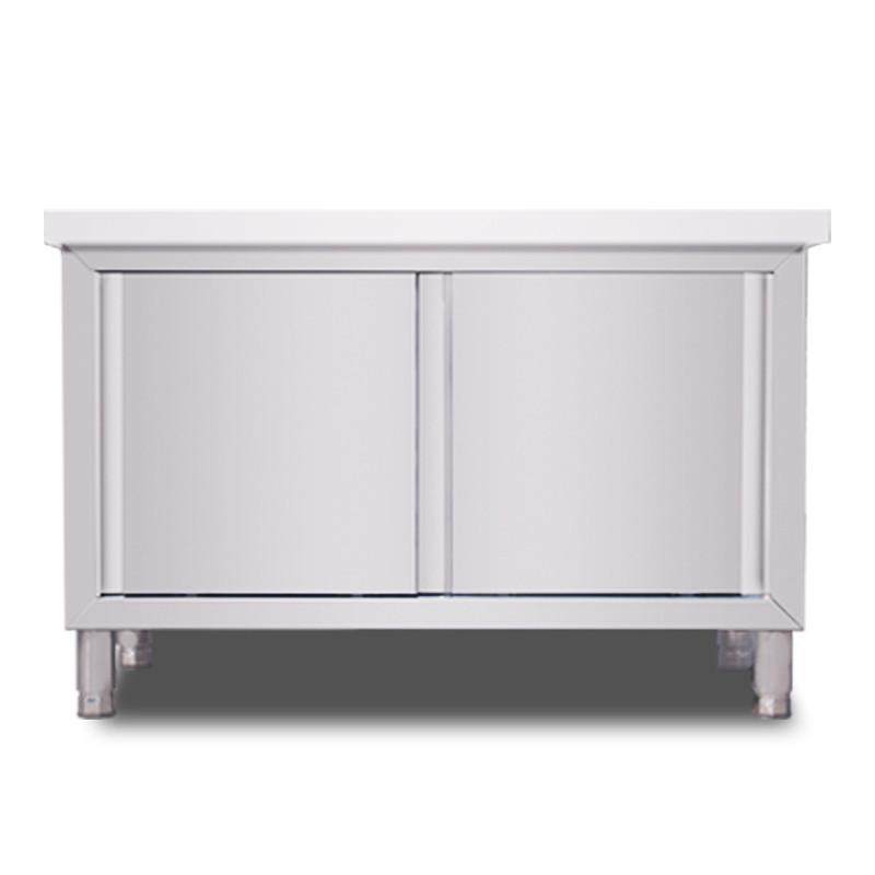 不锈钢拉门工作台厨房操作台食堂切菜台后厨打荷台储物碗碟柜,淘宝优惠券,粉丝福利购,淘宝优惠卷