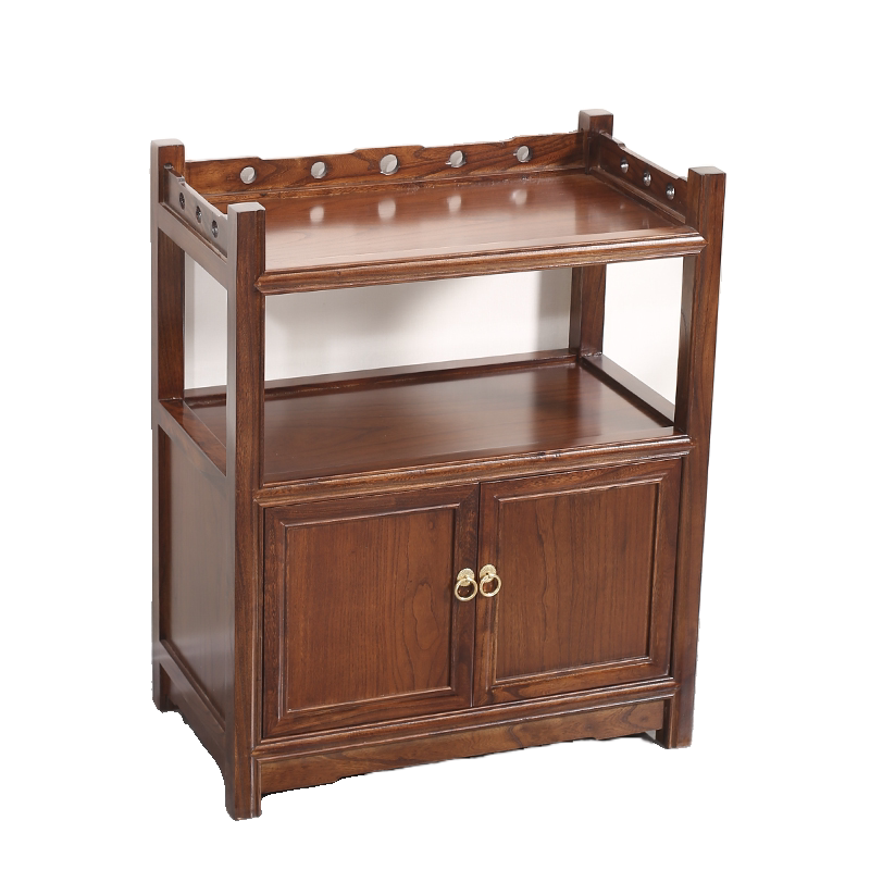 0A新中式茶水柜实木小型茶柜客厅酒柜餐边柜落地置物架家用收纳柜,淘宝优惠券,粉丝福利购,淘宝优惠卷