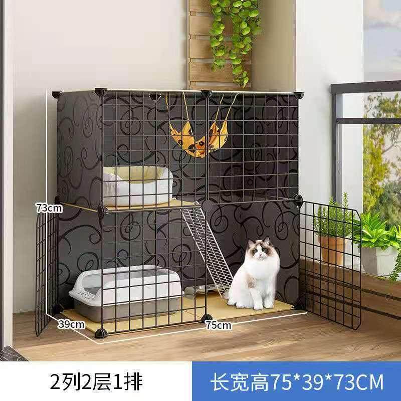 猫笼子家用别墅超大双层室内带厕所小型猫舍自由空间猫屋猫咪猫窝,淘宝优惠券,粉丝福利购,淘宝优惠卷