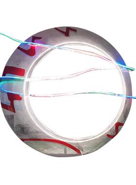 厂家定制月亮圆环灯光金属主题摆件户外大型不锈钢雕塑园林景观