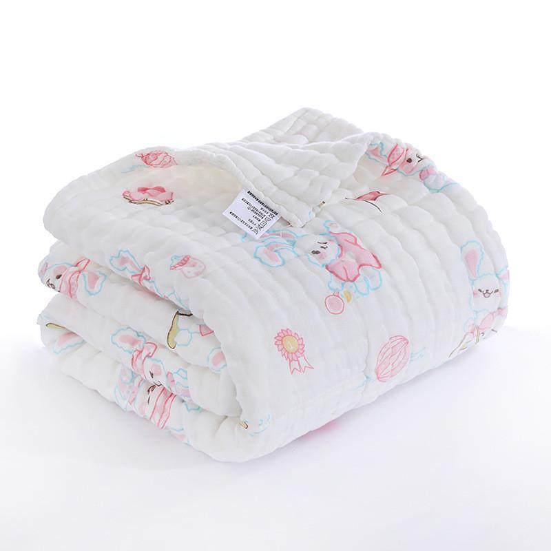 12层110*150新生纯棉浴巾超柔儿童盖毯毛巾被,淘宝优惠券,粉丝福利购,淘宝优惠卷
