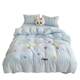 Cartoon cute style bed four-piece set skin-friendly and comfortable bed sheets quilt cover cover single student dormitory bed three-piece set