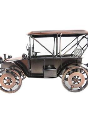 复古老爷车模型工艺品家居装饰品铁艺摆件仿古欧式l1