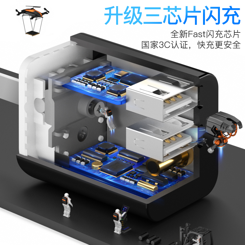 友谷手机快充x适用于苹果充电器12w插头11iphonex快速iphone6splus8p7plus六s双口平板iPad4xsmax5七cd xs sp - 图1