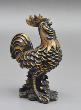 生肖办公桌镇宅风水元宝鸡工艺品