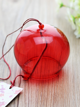 风铃挂饰彩色玻璃手工材料包diy