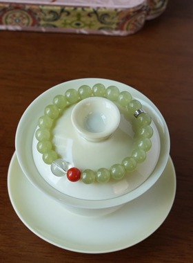 QIANTAO「珠玉」原创中式天然绿玉髓南红多宝手串转运女手链礼物