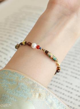 QIANTAO「露从今夜白」印象派油画手链 小众气质女生