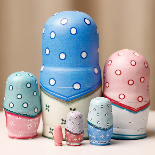 New featured Russian matryoshka doll 6 layers