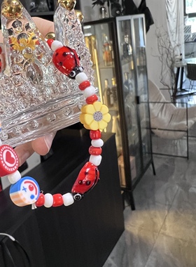 大白鹅手链可爱弹力手链女