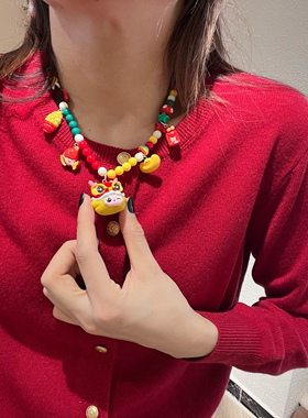 小龙吉祥如意节日项链颈链毛衣