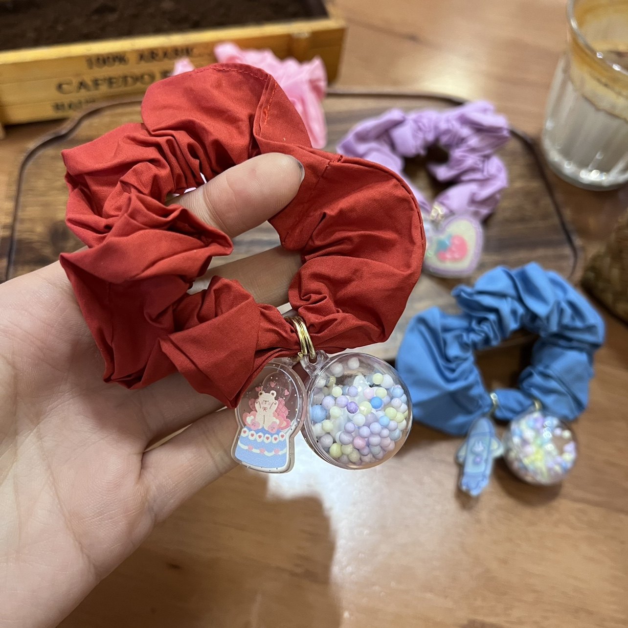 日韩夏季透明球球发饰女生可爱彩色大肠圈网红抖音小猪太空兔发绳,淘宝优惠券,粉丝福利购,淘宝优惠卷