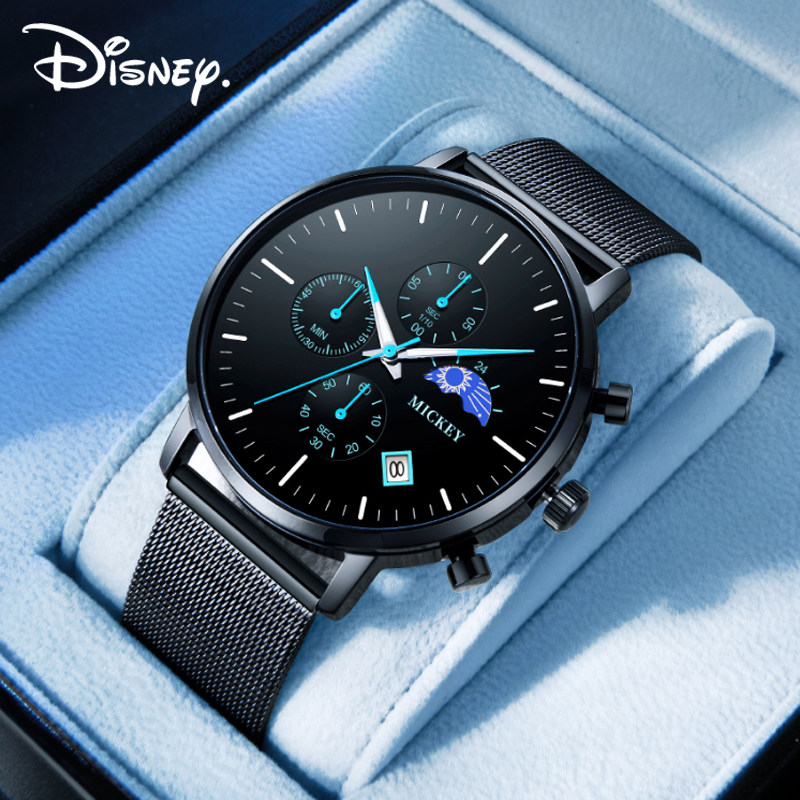 迪士尼男款青少年初中高中生男士表 购酷手表国产腕表
