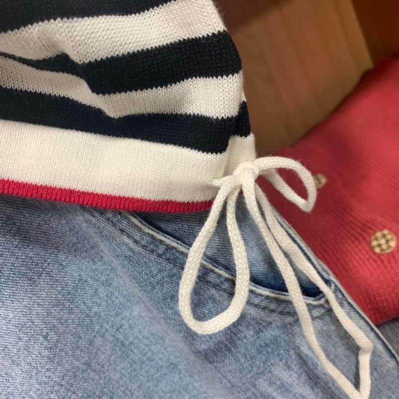 女装纯棉线显瘦条纹文艺低圆领大码宽松百搭减龄不起球薄款短袖,淘宝优惠券,粉丝福利购,淘宝优惠卷