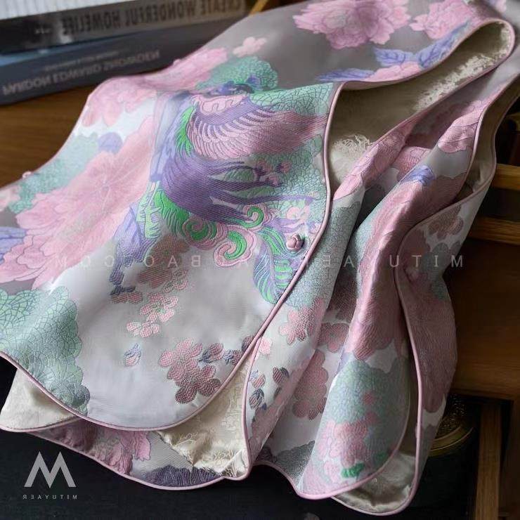 专柜撤回新款女装精致花朵凤凰提花蝴蝶结系带玉扣中式背心马甲,淘宝优惠券,粉丝福利购,淘宝优惠卷