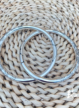 中国风通用足银999乾坤圈保真