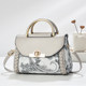 Brand women's handbag 2026 new fashion trend embossed solid color versatile casual one-shoulder cross-body bag for women