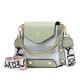 Small square bag with stitching, medium fashion bag