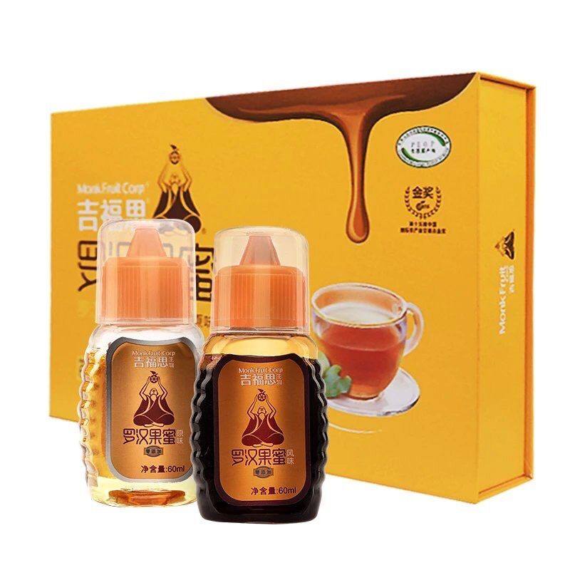 广西特产桂林吉福思罗汉果蜜精华冲剂6瓶装配原浆精品商务礼盒