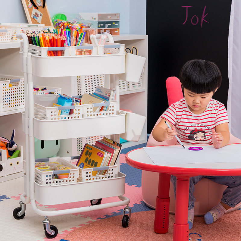书桌收纳置物架桌面绘画文具整理神器家用多层书架儿童绘本收纳柜,淘宝优惠券,粉丝福利购,淘宝优惠卷