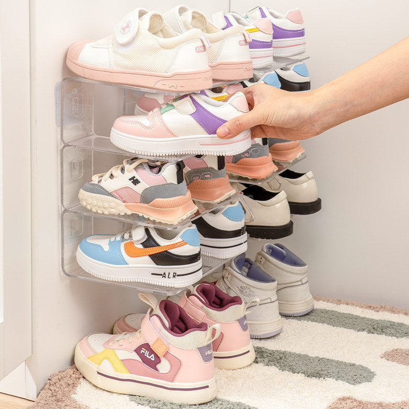 儿童鞋架家用门口简易宝宝专用壁挂鞋子收纳架多层窄款省空间鞋柜,淘宝优惠券,粉丝福利购,淘宝优惠卷