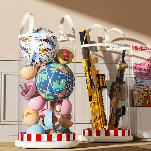 Portable mobile cute doll storage bucket