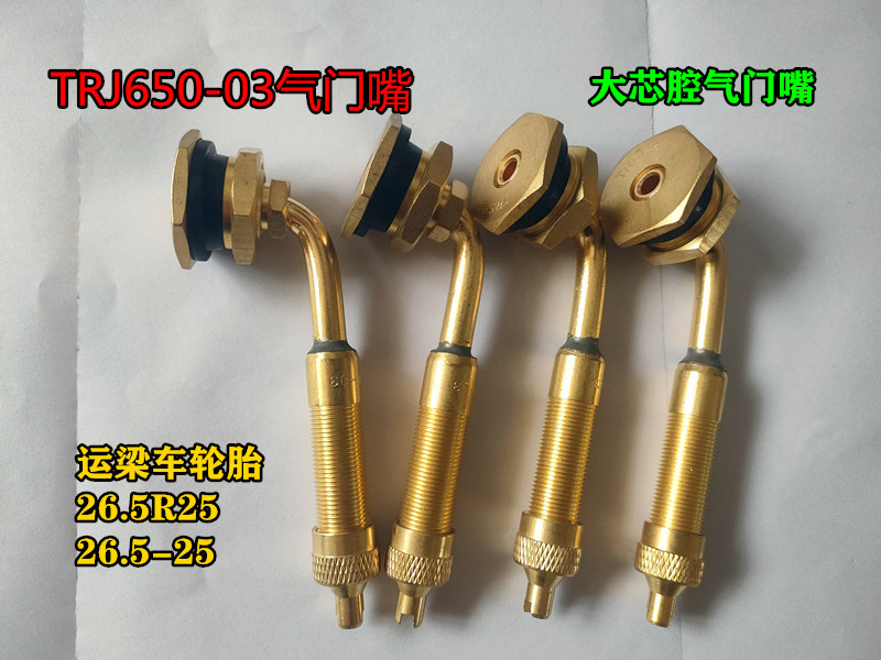 气门嘴TRJ650-03 运梁车轮胎 26.5R25 26.5-25用气门嘴 气芯纯铜 - 图0