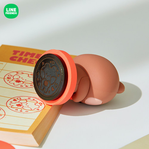 LINE FRIENDS连我朋友 minini印章卡通迷你便携防伪圆章印花涂鸦 - 图3