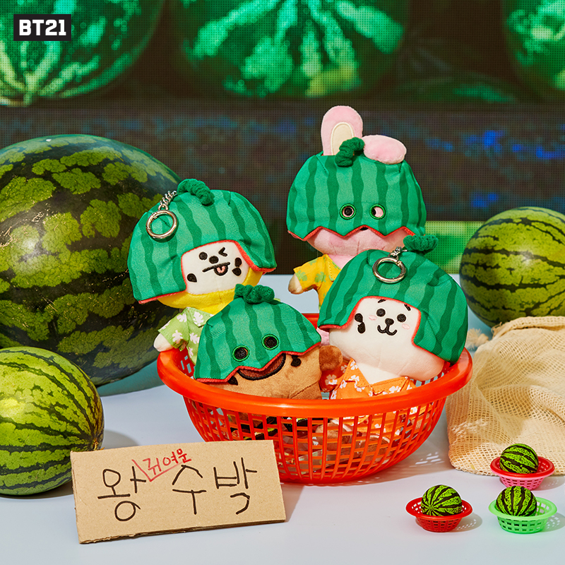 BT21 SUMMER LANE系列可爱包挂 毛绒公仔 LINE FRIENDS 连我朋友 - 图1