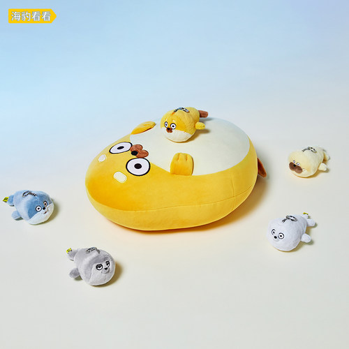 SEALOOK海豹看看毛绒玩偶居家抱枕 LINE FRIENDS连我朋友 - 图3