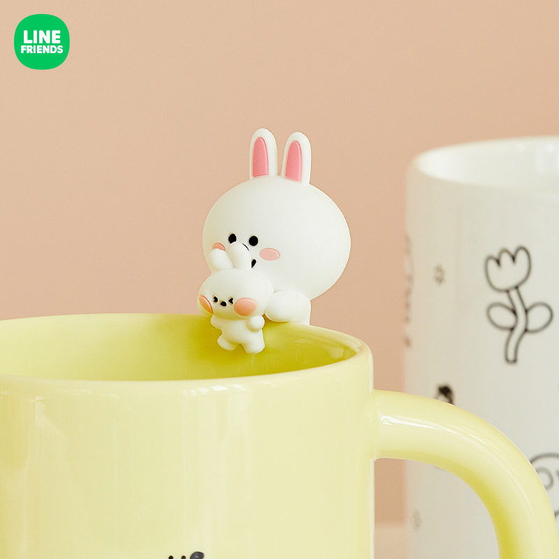 LINE FRIENDS连我朋友 minini可爱杯挂 公仔悬挂马克杯杯缘装饰 - 图2