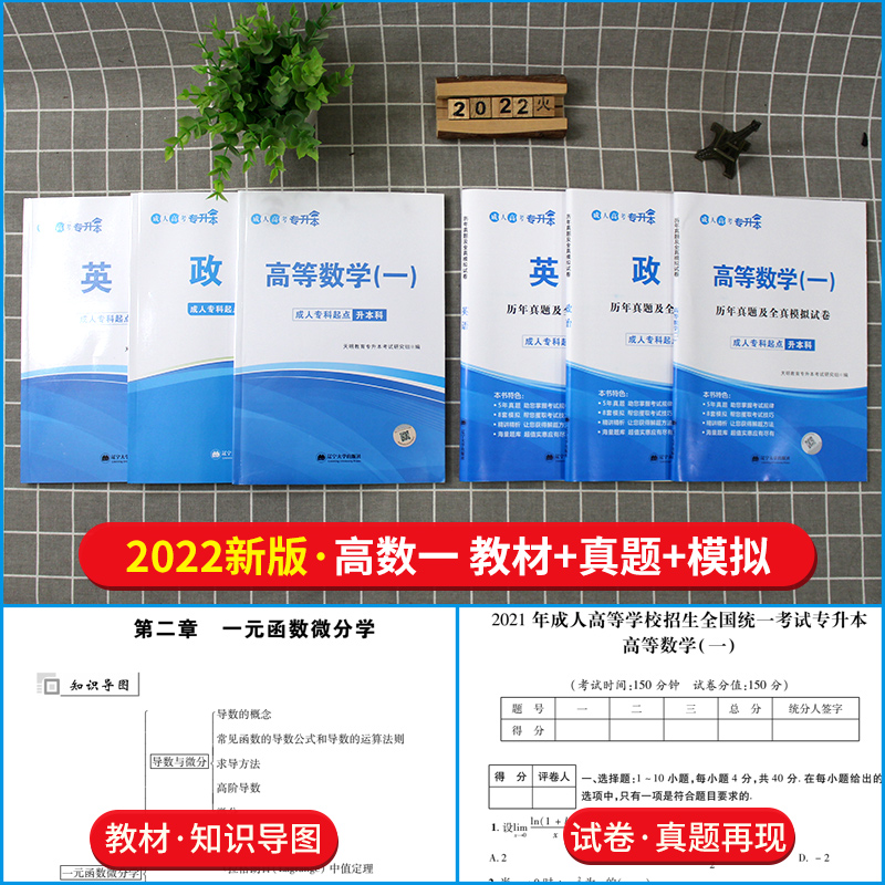 成人高考专升本2022教材历年真题试卷复习资料高等数学一二民法语文英语教育理论医学综合艺术概论湖北广东山东河南江苏浙江安徽