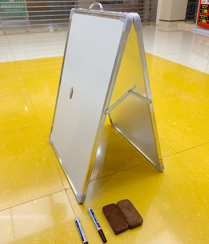 双面写字白板中介房源展板可擦写驻守板人字板手写移动携带黑板笔 - 图2