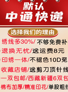 十字绣鞋垫手工自己绣2021年新款