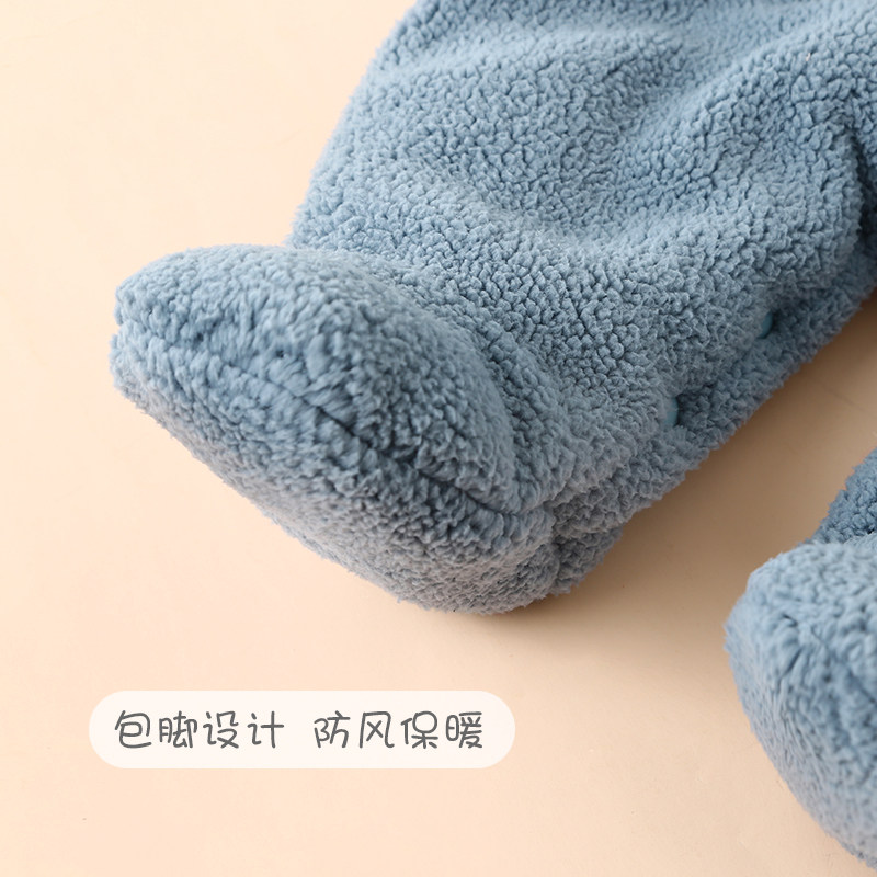 新生儿连体衣服宝宝秋冬套装哈衣 qibaylor七贝乐连身衣/爬服/哈衣