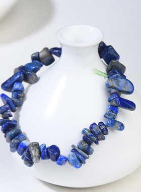 天然青金石碎石手链女士手链